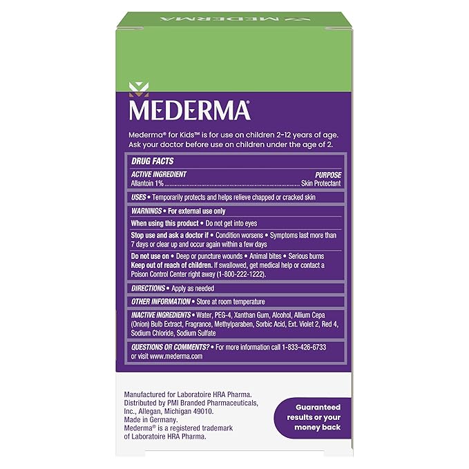 Mederma Scar Gel for Kids - Reduces Appearance of Old & New Scars from Cuts, Burns, Surgery, Insect Bites & Scrapes, Grape Scented, Goes on Purple & Rubs in Clear, Ages 2+, 0.70 Oz-VivaGrace Women