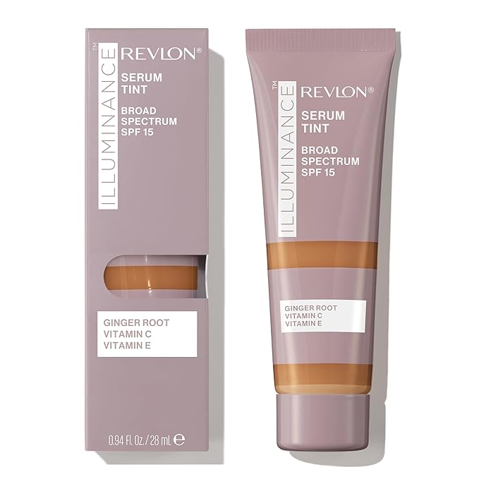 Revlon Illuminance Tinted Serum, Triple Hyaluronic Acid, Evens Out Skin Tone Over Time and Hydrates All Day, SPF 15, 417 Warm Caramel, 0.94 fl oz.-VivaGrace Women