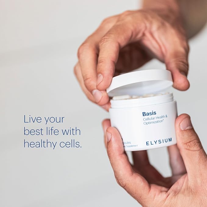 ELYSIUM Basis NAD Plus Supplement 30 Servings - with Nicotinamide Riboside 250mg and Pterostilbene 50mg - Healthy Aging Supplement & Cellular Energy-VivaGrace Women