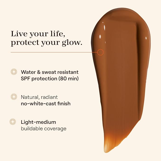 Live Tinted Hueguard Skin Tint SPF 50 - Tinted Mineral Sunscreen with Light-Medium Buildable Coverage With a Hydrating and Radiant Finish - Water and Sweat Resistant, 1.35 fl oz - Shade 04-VivaGrace Women