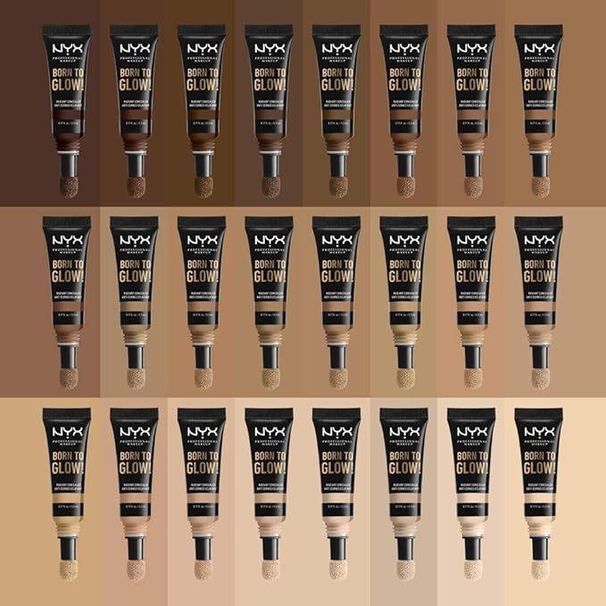 NYX PROFESSIONAL MAKEUP Born To Glow Radiant Concealer, Medium Coverage - Warm Honey-VivaGrace Women