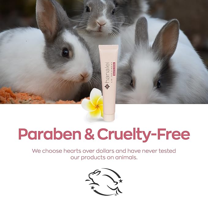 Hanalei Lip Treatment for Dry, Chapped Lips – Intensive Overnight Moisturizer with Kukui Oil, Shea Butter & Grapeseed Oil – Hydrating Balm for Healing Cracks – Mauve Pink Tint, 15g – Cruelty-Free-VivaGrace Women