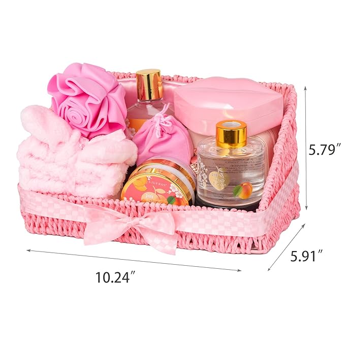 Mothers Day Gifts for Mom - 23-Piece Luxury Bath & Body Gift Basket for Women, Spa Kit for Her, Self Care Kit with Necklace, Diffuser & More | Perfect for Holiday, Christmas, Valentine's Day, Birthday-VivaGrace Women
