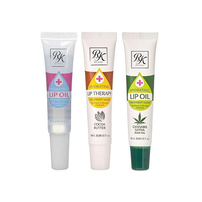 Ruby Kisses Hydrating Lip Oil Clear RLO01 (Clear&Cocoa Butter&Hemp Seed)-VivaGrace Women