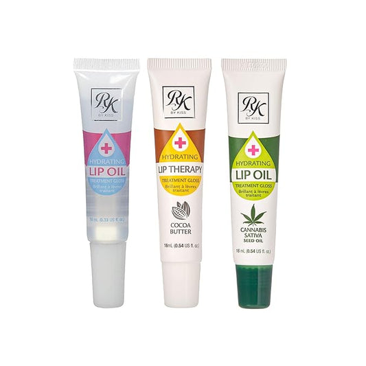 Ruby Kisses Hydrating Lip Oil Clear RLO01 (Clear&Cocoa Butter&Hemp Seed)-VivaGrace Women