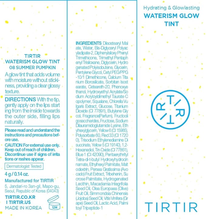 TIRTIR Waterism Glow Tint (08 Summer Pumpkin, 0.14 Fl Oz (Pack of 1))-VivaGrace Women