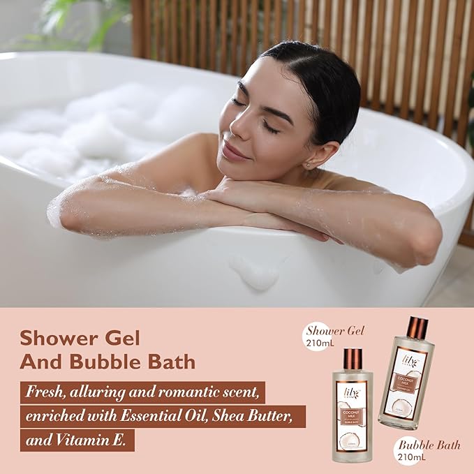 Gifts For Women Gift Basket for Women–18Pcs Bath and Body Gift Set for Mom Spa Basket Set Spa Kit Bath & Body Gifts Set | Self Care, Birthday, Christmas, Mothers Day Bath Gift Baskets Set for Her-VivaGrace Women