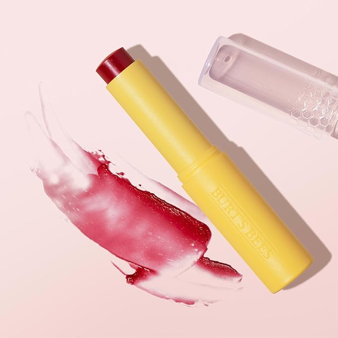 Burt’s Bees Back to School Gift Ideas, Tinted Boosted Balm, Cheeky Cherry, Hydrating Tinted Lip Balm with Vitamin C, E, and F Core, 24 Hour Lip Moisturizer, 100% Natural Origin, 1 Count, 0.16oz-VivaGrace Women