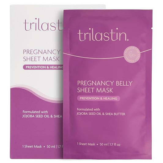 TriLASTIN Belly Masks - Belly Masks for Pregnant Women - Hydrating & Soothing for Itchy Skin - Reduces Stretch Marks - Safe for Sensitive Skin - Paraben & Phthalate-Free - Made in USA - 1 Pack-VivaGrace Women