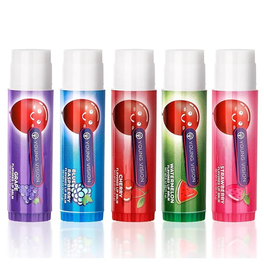 Lip Sleeping Mask Overnight Moisturizer Balm, Berry Lip Mask, Day and Night Repair Lip Balm for Improves Dryness Cracked, Moisturize Nourish Lip Scrubs Exfoliate Reduce Lip Lines (5pack)-VivaGrace Women