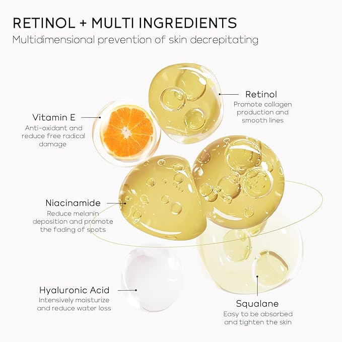 Retinol Skin Care Set, Dark Spot Remover for Face with Face Serum, Eye Cream, Moisturizer, Anti Aging Facial Skin Care Routine Kit, Wife Mom Women Gifts for Christmas Stocking Stuffers-VivaGrace Women