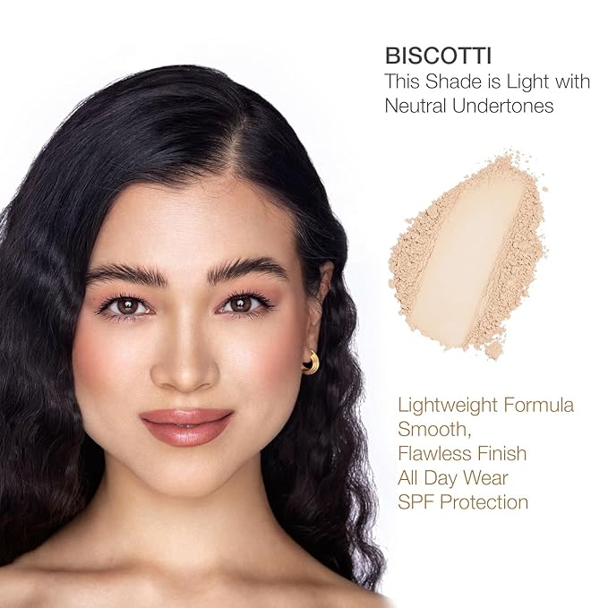 bellapierre Mineral Foundation SPF 15 - Loose Powder Foundation | Vegan & Cruelty Free Natural Makeup | Full Coverage Matte Finish | Hypoallergenic | Oil & Talc Free - 0.32 Oz - Biscotti-VivaGrace Women