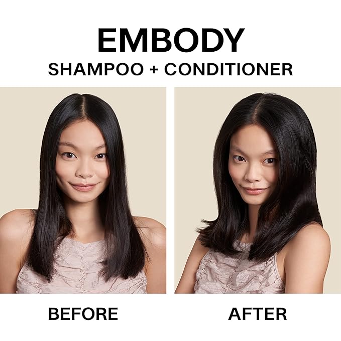 JVN Embody Volumizing Shampoo, Clean, Volume-Boosting Shampoo for All Hair Types, Clarifying, Adds Fullness and Restores Shine, Sulfate-Free, 10 Fluid Ounces-VivaGrace Women