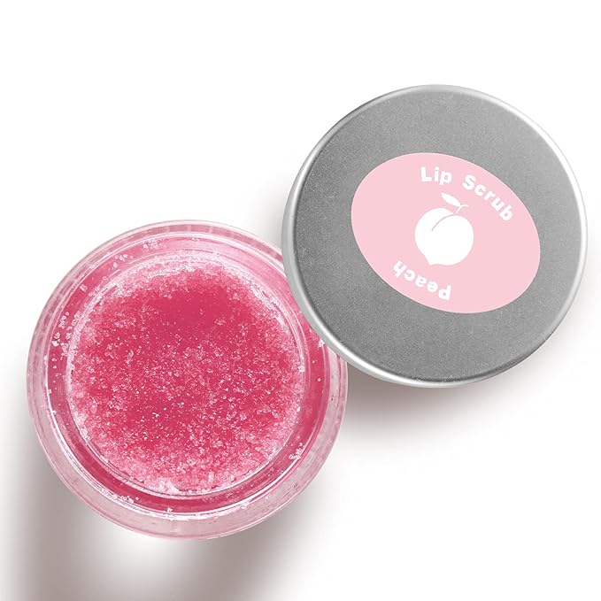Lip Scrubs Exfoliator & Moisturizer, Lip Repair for Lush Soft Lips, Lip Moisturizer for Chapped Dry and Flaky Lips Treatment (Peach)-VivaGrace Women