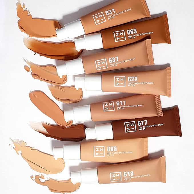 3INA 631 Tinted Moisturizer for Face with SPF 30 - Sun Beige - BB Cream with Light to Medium Coverage - Hyaluronic Acid Moisturizer for All Skin Tones - Vegan, Cruelty and Paraben Free Make Up - 1 oz-VivaGrace Women