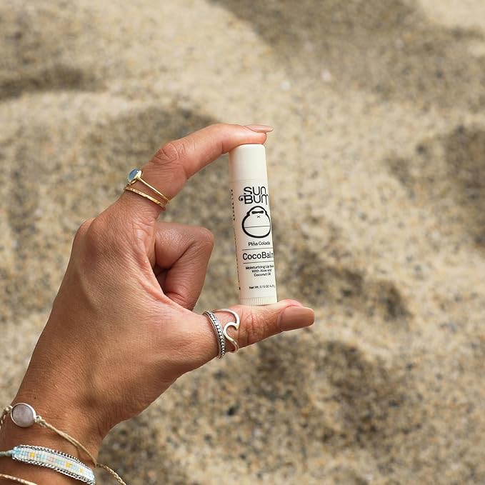 Sun Bum Piña Colada Cocobalm | Hydrating Lip Balm with Aloe | Hypoallergenic, Paraben Free, Silicone Free, | 0.15oz Stick (20-48058)-VivaGrace Women