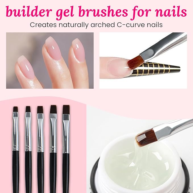 39 PCS Nail Art Brushes Set,Nail Art 3D Sculpting Pen Dotting Tools,Ombre Silicone Brush,Liner Brushes,Acrylic Brushes,Nail Art Palette with Gel Mixing Rod,Nail Design Kit for Home Diy & Salon-VivaGrace Women