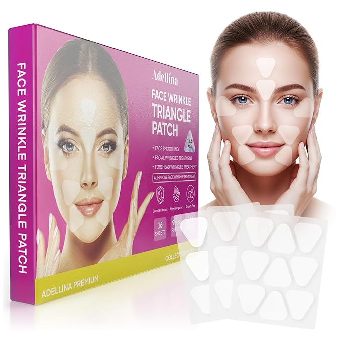New Anti Facial Wrinkle Patches: Anti Wrinkle Patches Overnight - Smile Line Pathces - Facial Wrinkle Patche for Forehead, Smile Line, Under Eye 144 Pcs (1 Count (Pack of 144), Unscented)-VivaGrace Women