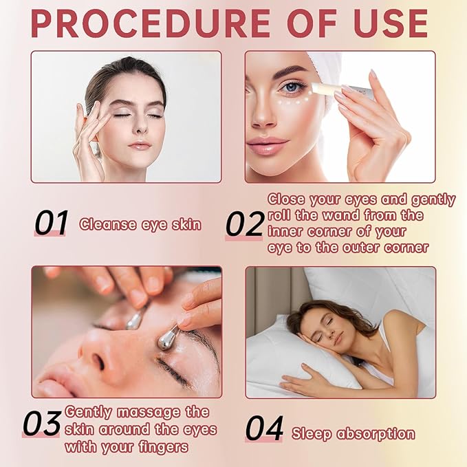 1Pcs Retinol Eye Stick, Retinol Under Eye Cream for Puffiness and Dark Circles, Hydrating Eye Cream Anti Aging for Enhanced Under Eye Nourishment.-VivaGrace Women