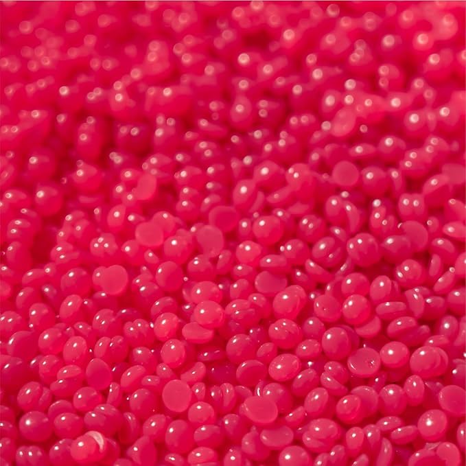KoluaWax Hard Wax Beads for Hair Removal – Coarse Hair Formula – Face, Brazilian, Underarm, Back Chest, Bikini Waxing – Dragon Fruit & Hibiscus 1lb Refill for Wax Warmers & 10 Applicator Sticks 2 Pack-VivaGrace Women