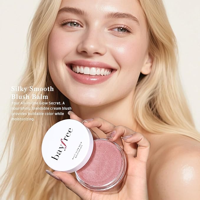 Multi Glow Balm, Cream Blush for Cheeks, Blush Balm Face Makeup, Radiant Finish, Hydrating, Creamy, Lightweight & Blendable Color, Face Makeup, 0.63 Oz