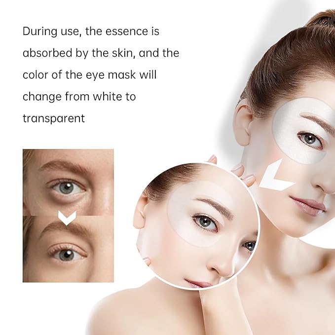 Novoy 15 Pairs Bio-Collagen Real Deep Eye Patches - 6-in-1 Retinol Overnight Eye Patches for Dark Circles, Puffiness & Wrinkles | 2% Caffeine+Hyaluronic+Niacinamide, Korean Popular Eye Mask - ROSE-VivaGrace Women