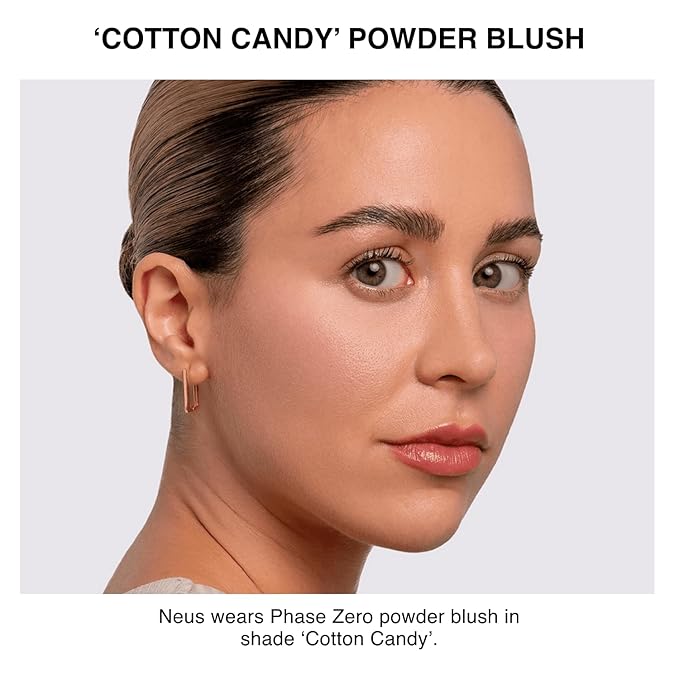 Makeup Powder Blusher - "Cotton Candy" - 4g / 0.141oz - Pigmented, Buildable, Lightweight Powder Blush for a Radiant, Healthy, Natural Glow. Versatile Shade - Dusty Pink - Matte-VivaGrace Women