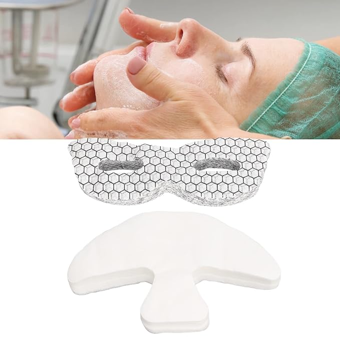 ZJchao Disposable Eye Forehead Masks, Eye Forehead Mask Paper Silk DIY Soft Disposable Hydrating Eye Care Paper Facial Eye Pads Spa DIY Clear Eye Mask Paper Beauty Sheets for Home Beauty-VivaGrace Women