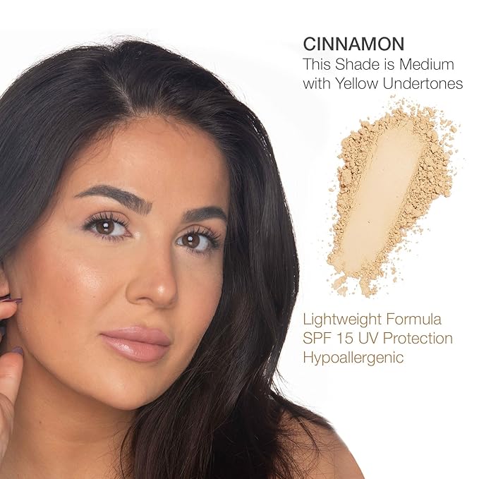 bellapierre Compact Mineral Foundation SPF 15 | Vegan & Cruelty Free Natural Makeup | Full Coverage Matte Foundation | Hypoallergenic | Oil & Talc Free - 0.35 Oz - Cinnamon-VivaGrace Women