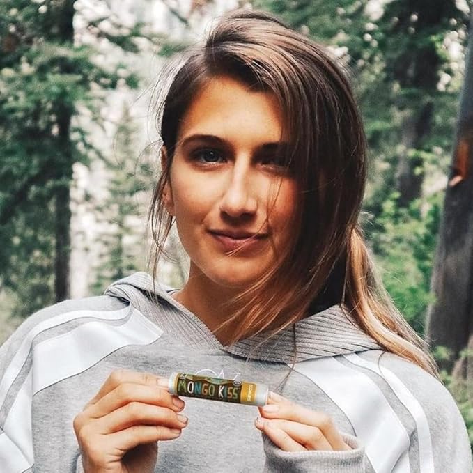 Mongo Kiss USDA Organic Lip Balm Set 8-pack (0.15 oz. each) with Mongongo Oil & Cocoa Butter to Moisturize Chapped Lips | Made in USA by Eco Lips - Honey Vanilla-VivaGrace Women