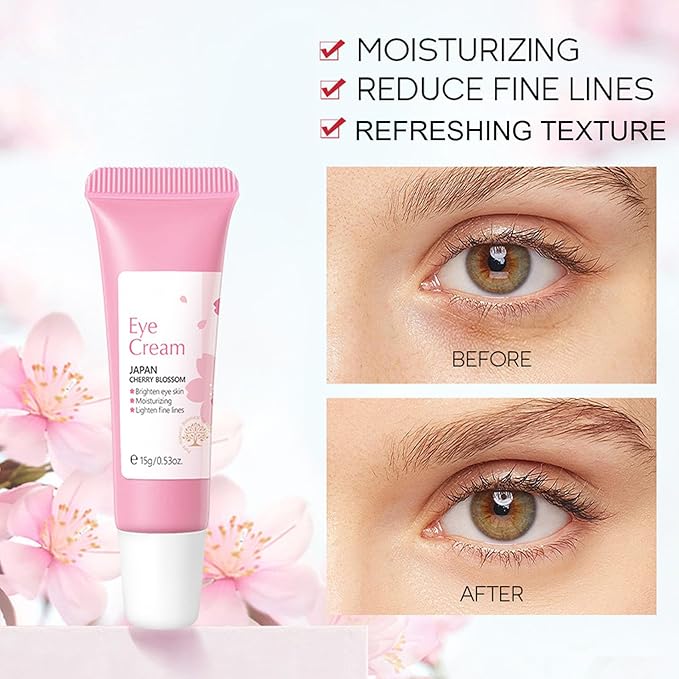 Sakura Skin Care Set, Face Care Sets for Women, 5Pcs Face Moisturizer Set Include Sakura Cream, Sakura Cleanser, Sakura Serum, Sakura Eye Cream, Sakura Mud Mask, Skin Care Gift Set for Teen Girls-VivaGrace Women