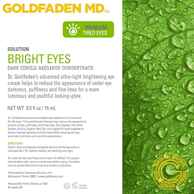 GOLDFADEN MD Duo Kit Bright Eyes and Doctors Scrub for Radiant Healthy Looking Skin-VivaGrace Women