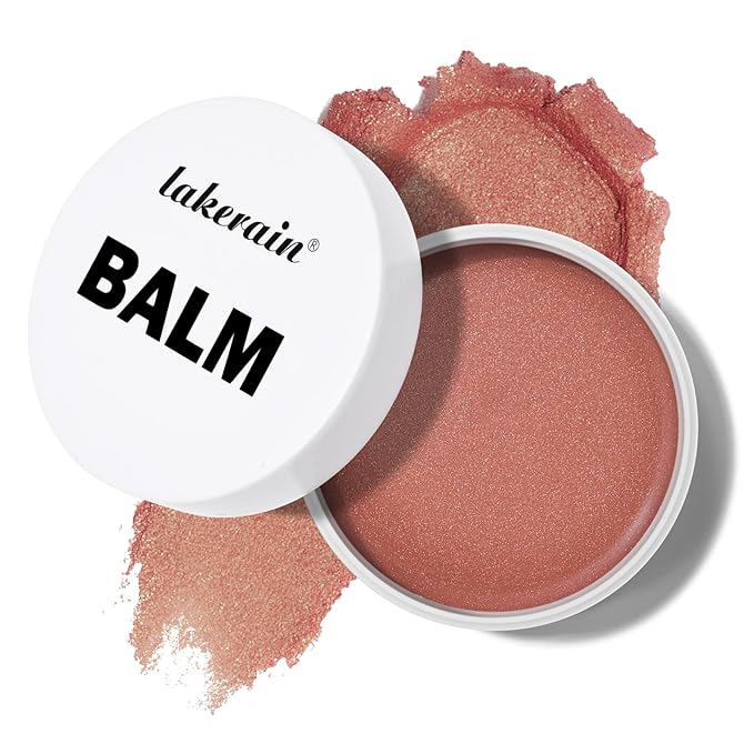 KYDA Miracle Glow Balm, Glow Tinted Blush Balm, Multiuse Face Balm for Cheek Lips Eyes, Hydrating Cream Blush, Blendable Lightweight, Shimmer Blusher, Sheer Pink, 1.76 oz-VivaGrace Women