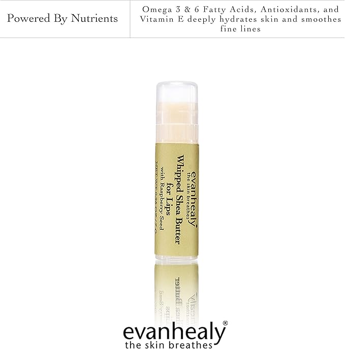 evanhealy Whipped Shea Butter for Lips | Organic Red Raspberry Seed Oil, Beeswax, & Argan Oil | Moisturizing Lip Balm (3 Pack)-VivaGrace Women