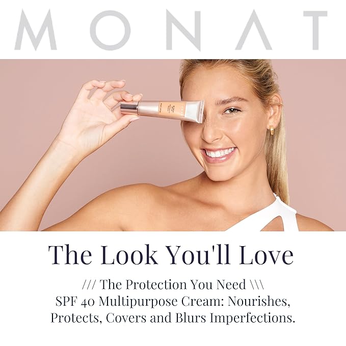 Monat BB Cream SPF 40 - Nude Broad-Spectrum Moisturizer, Lightweight Tinted Coverage, Fragrance-Free, 35ml/1.18 fl. oz.-VivaGrace Women