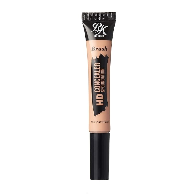 Ruby Kisses HD Concealer & Foundation Brush Flawless Full Coverage Face Makeup Lightweight Highlighter Long Lasting Under Eye Conceals Contour Corrector (Nude)-VivaGrace Women