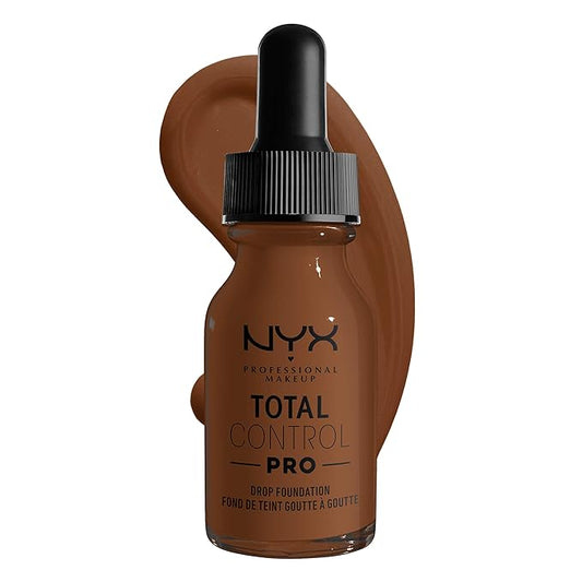 NYX PROFESSIONAL MAKEUP Total Control Pro Drop Foundation, Skin-True Buildable Coverage - Mocha-VivaGrace Women
