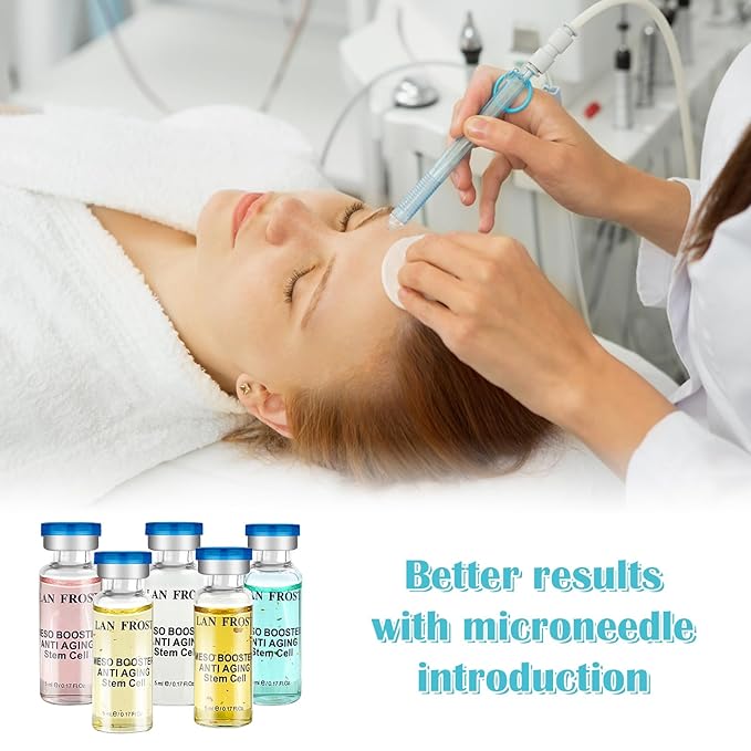 BB Facial Glow Kit Hyaluronic Acid Essence Skin Care Combination 0.17oz Hyaluronic Acid Ampoule and Essence Foundation 10 Vials Facial Serum Skin Therapy Kit-VivaGrace Women