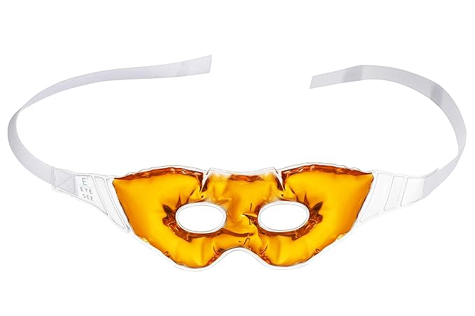 Gel Eye Mask for Puffiness and Dark Circles - Cooling Eye Masks for After Surgery and Headache/Stress Relief - Multiple Colors Available - Orange-VivaGrace Women
