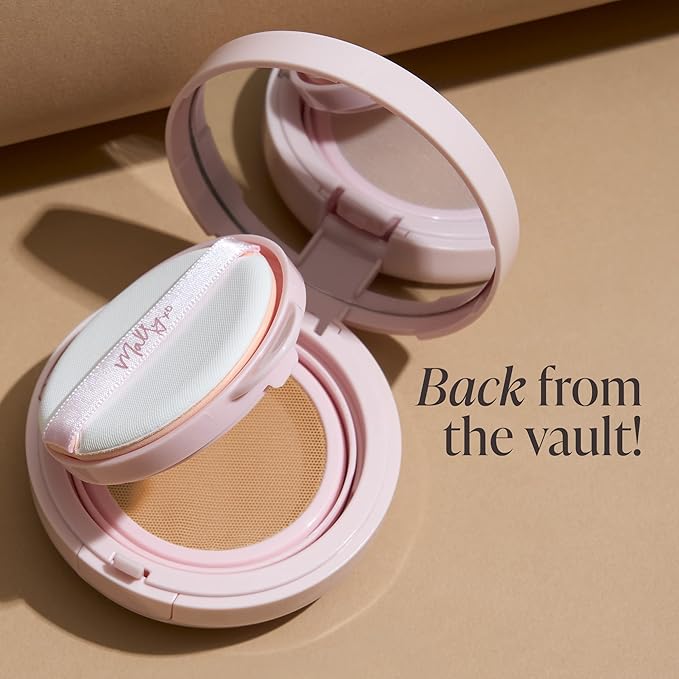 Mally Beauty Flawless Finish Transforming Effect Foundation - Medium - Full Coverage Cream Foundation - Breathable & Lightweight - Hydrating Formula with Vitamin E - Satin Finish-VivaGrace Women
