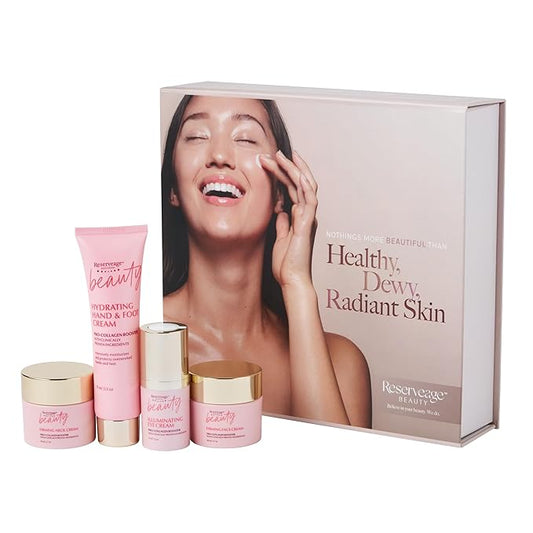 Reserveage Collagen Boosting Skincare Bundle - Includes Age-Defying Face Cream, Eye Cream, Hand & Foot Cream & Neck Cream for Women-VivaGrace Women
