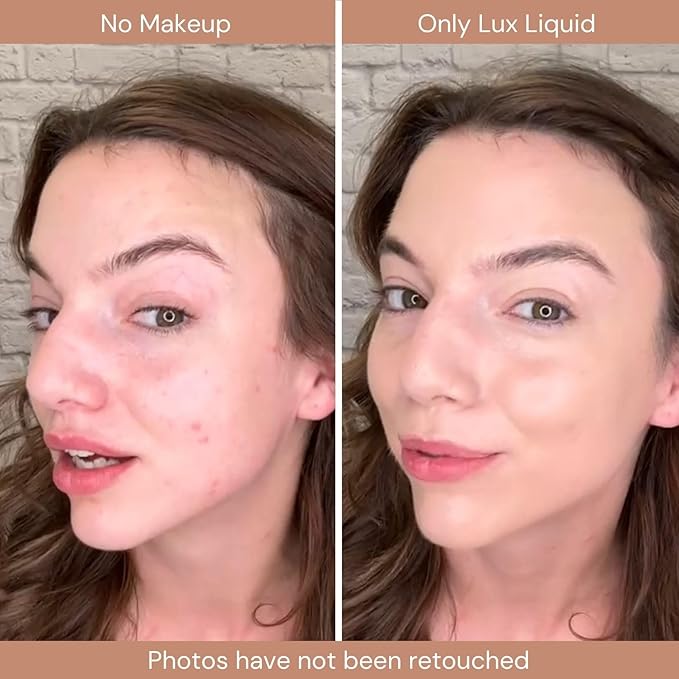 Organic Aloe-Based LUX Liquid Foundation, Natural Vegan Gluten-Free Made in USA, Cappuccino-VivaGrace Women