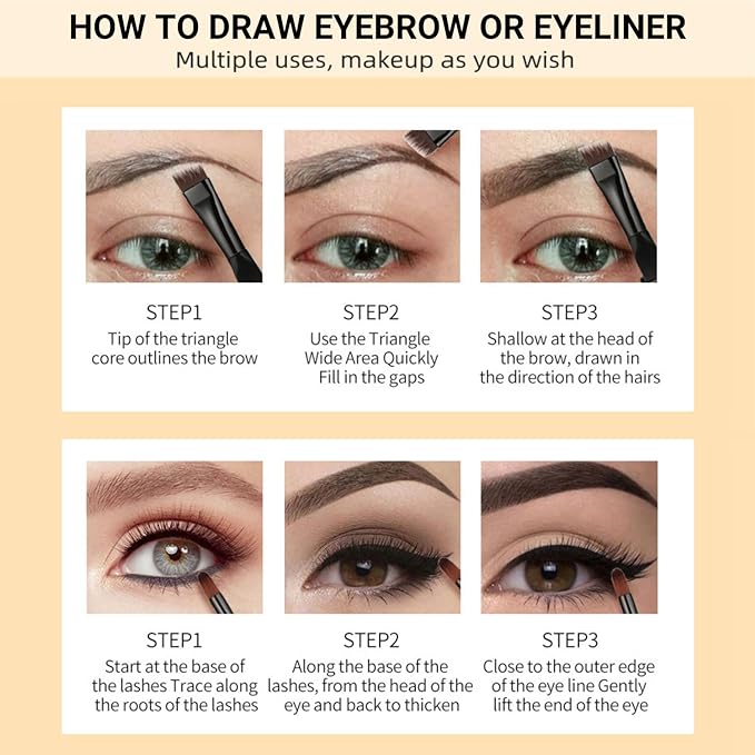 Eyebrow Pomade - Waterproof Brow Pomade for Long-lasting Results,Smudge Proof and Sweat Resistant Formula,Natural Eyebrow Makeup for All Skin Types and Tones - Black