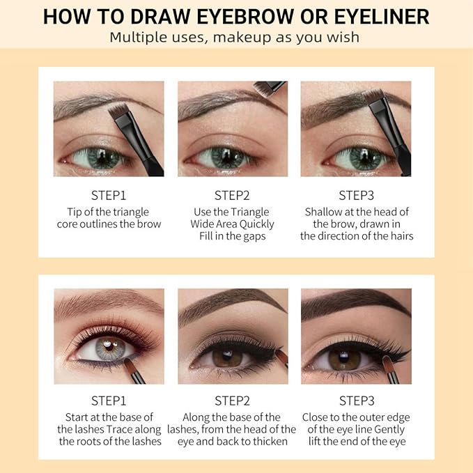 Eyebrow Pomade - Waterproof Brow Pomade for Long-lasting Results,Smudge Proof and Sweat Resistant Formula,Natural Eyebrow Makeup for All Skin Types and Tones - Dark Brown-VivaGrace Women