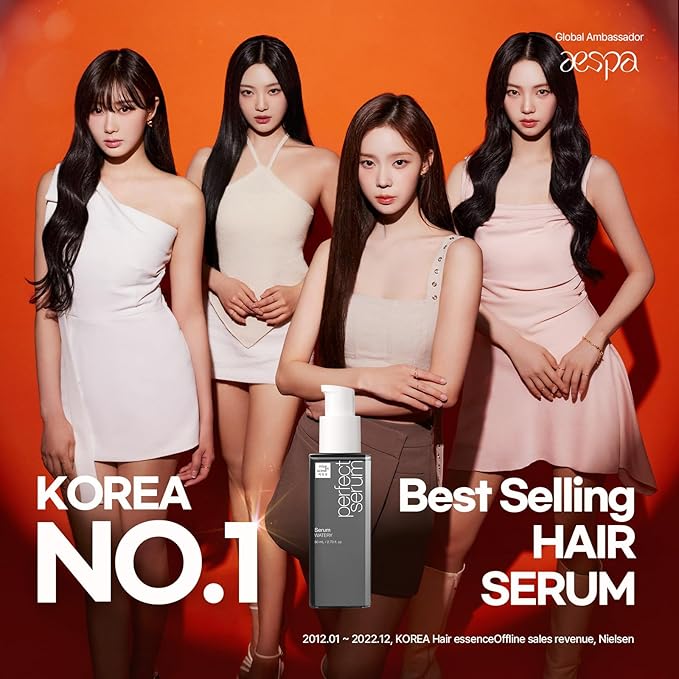 Mise En Scene Perfect Watery Serum for Hair Moisturizing - Korean Hair Argan Oils, Hair Essence for Hydrating with Citrus Scent, Derma Test Completed, 2.70 fl. Oz-VivaGrace Women