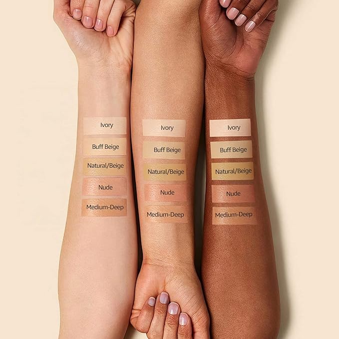 Mushroom Head Air Cushion CC Cream - BB Cream Foundation Makeup Moisturizing Concealer Long-Lasting, Cushion Foundation Full Coverage Self Adjusting for Mature Skin & All Skin Types (Natural)-VivaGrace Women