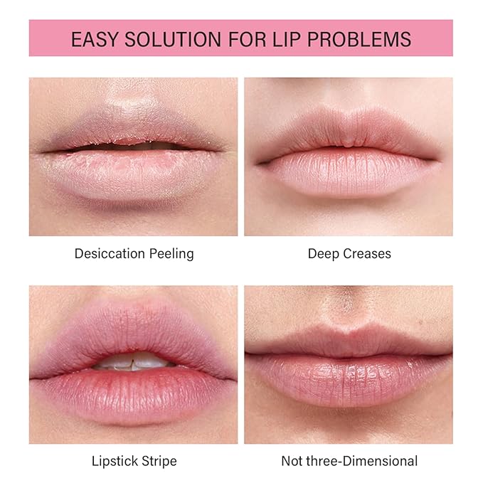 Lip Glowy Balm,Hydrating Moisturizing Lip Balm for Dry Cracked Lips,Sheer Tint Color,Shiny Glossy,Long Lasting Lip Moisturizer Nourishing Lip Care Lip Repair Gel Peptide Lip Treatment ChapStick-04#-VivaGrace Women