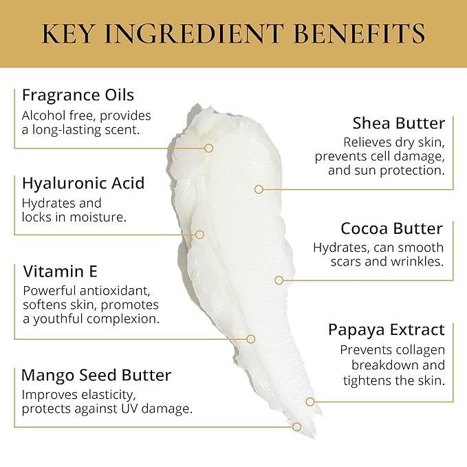 LUXURY LIFE BUTTER - Scented, Luxurious Body Butter With All-Natural Hyaluronic Acid For Soft, Hydrated Skin - For Men & Women - Suitable For All Skin Types - Luxury Life Trunk Collection 240 oz.-VivaGrace Women