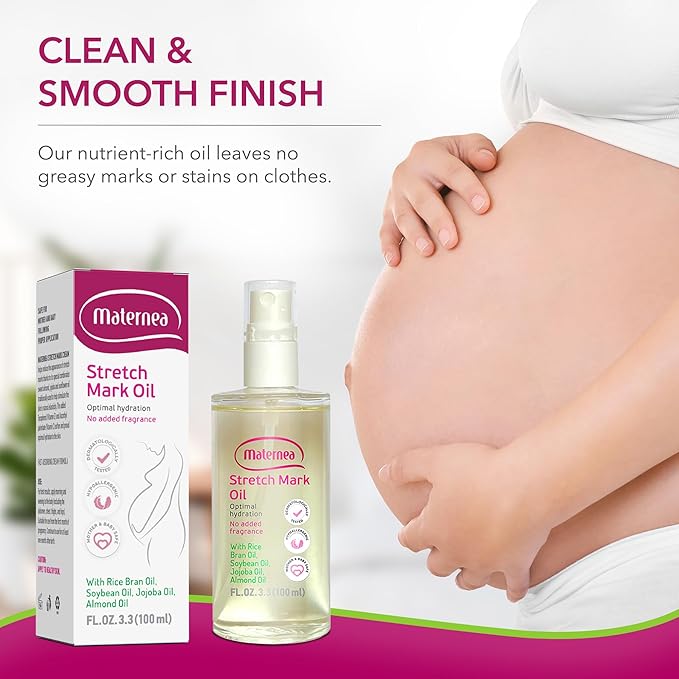 Stretch Mark Oil - Provides Optimal Skin Hydration and Nourishment, 3.3 FL. OZ. (100 ml)-VivaGrace Women