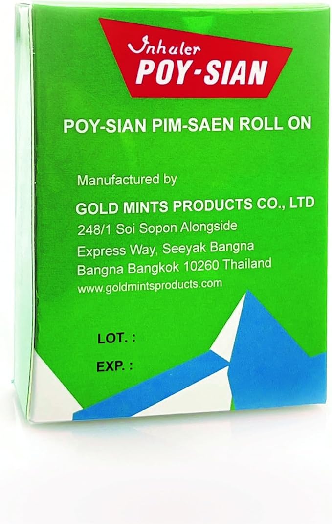 POY-SIAN Thai Pim-Saen Balm Oil 5ml Roll-On (Pack of 3)-VivaGrace Women